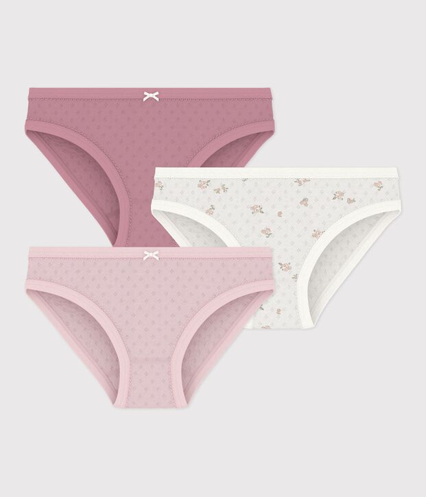 Setje met katoenen onderbroekjes met bloemetjes voor kinderen multicouleur