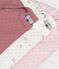 Set van katoenen body's met lange mouwen en bloemenprint multicouleur