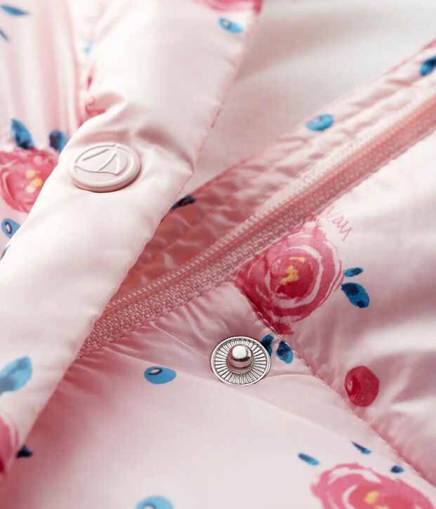 Doudoune matelass&eacute;e b&eacute;b&eacute; fille rose/multicouleur