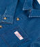 Effen kinderhemd van spijkerstof blauw DENIM MOYEN