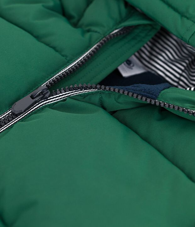 Doudoune enfant unie vert