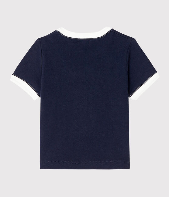 Tee shirt manches courtes bébé garçon bleu SMOKING