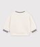 Babysweatshirt van effen sherpa MILK