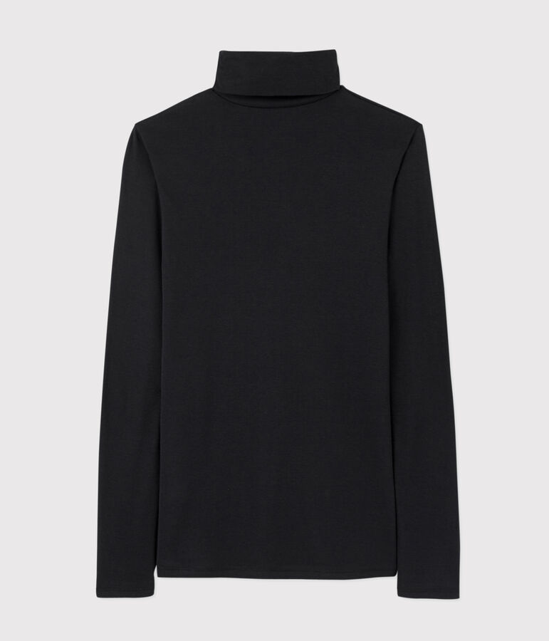 Sous-pull iconique en coton Femme noir NOIR