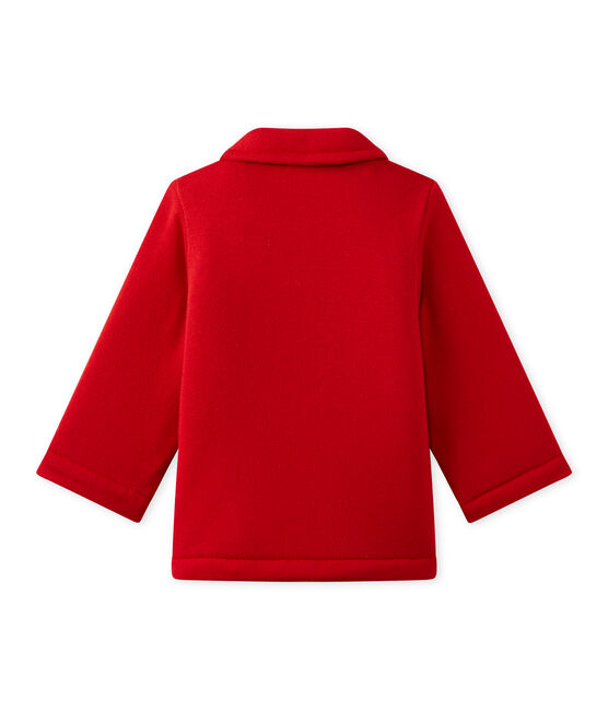 Uniseks babycaban in molton rood TERKUIT