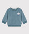 Effen sweatshirt van fluwelen bouclé voor baby's GOBELIN