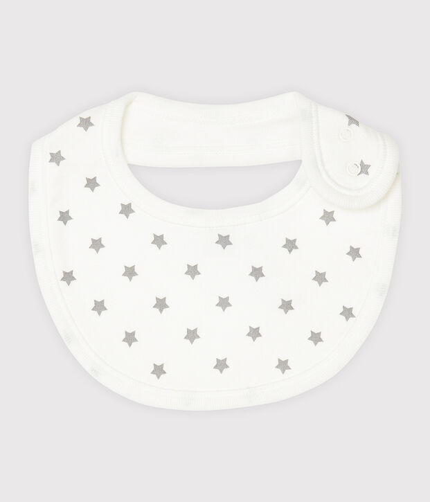 Bavoir naissance blanc/multicouleur