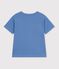 T-shirt met korte mouwen en print voor kinderen blauw