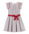 Robe enfant fille blanc MARSHMALLOW/blanc MULTICO