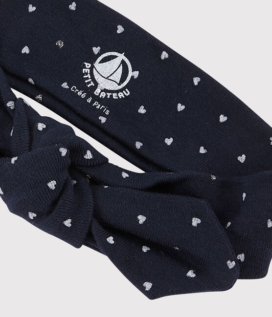 Haarband voor meisjes blauw SMOKING/wit MULTICO