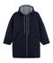 Lang warm windjack gemixt blauw SMOKING