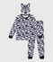 Katoenen verkleedpyjama met zebraprint voor kinderen blauw MILK/ SOIR