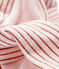 Gestreepte tubic haarband voor baby meisje roze FLEUR/roze COPPER