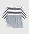 Robe bébé bi-matière manches longues CO2/ MULTICO