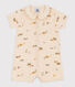 Korte playsuit met palmbomen van katoen voor baby's