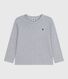 Effen katoenen T-shirt met lange mouwen voor kinderen