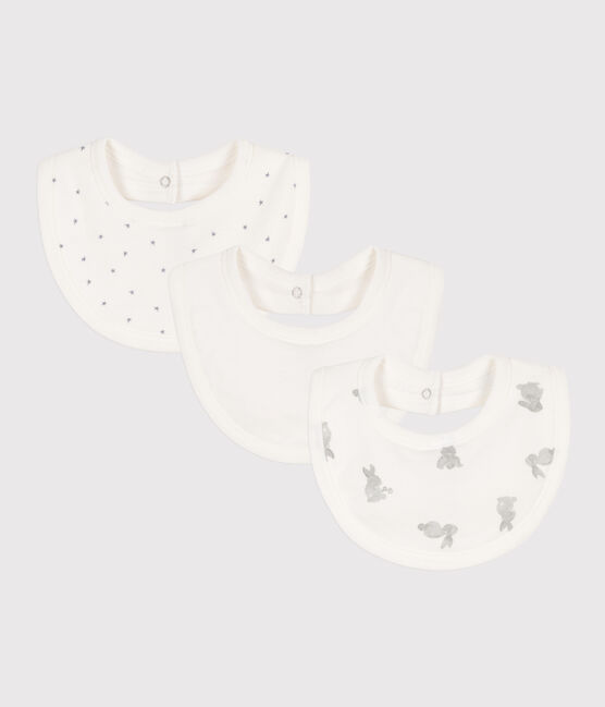 Lot de 3 bavoirs lapins en coton variante 1