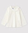 Blouse en coton bébé blanc MARSHMALLOW