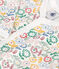 Katoenen babypyjama zonder voetjes met print wit MARSHMALLOW/wit MULTICO