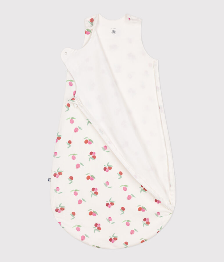 Gigoteuse b&eacute;b&eacute; en coton fleuri TOG 0.5 blanc MARSHMALLOW/blanc MULTICO