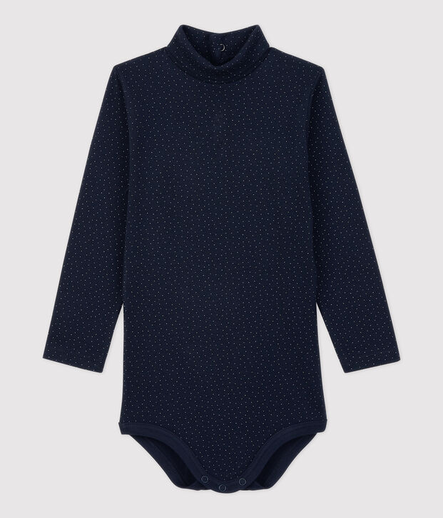 Romper van katoen. blauw/wit