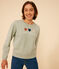 Sweatshirt van fleece voor dames groen HERBIER