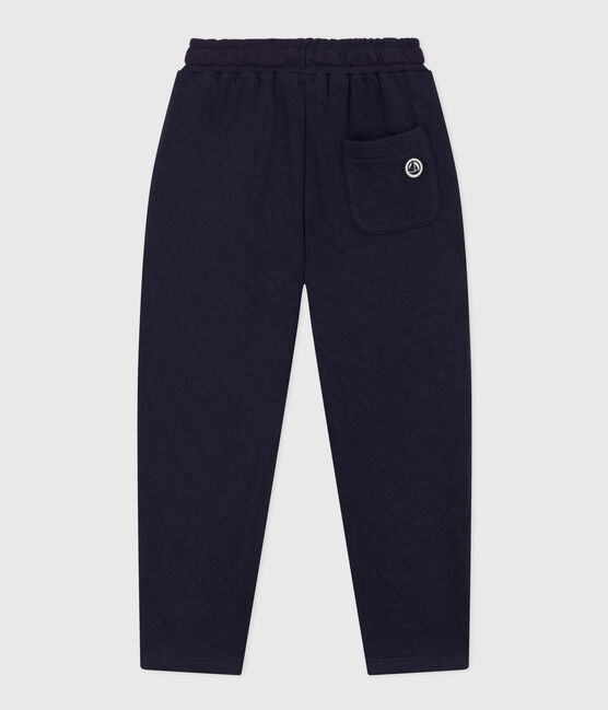Broek in doorgestikte tubic voor Meisjes / Jongens blauw SMOKING