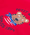 Sweatshirt enfant en molleton gratté rouge TERKUIT
