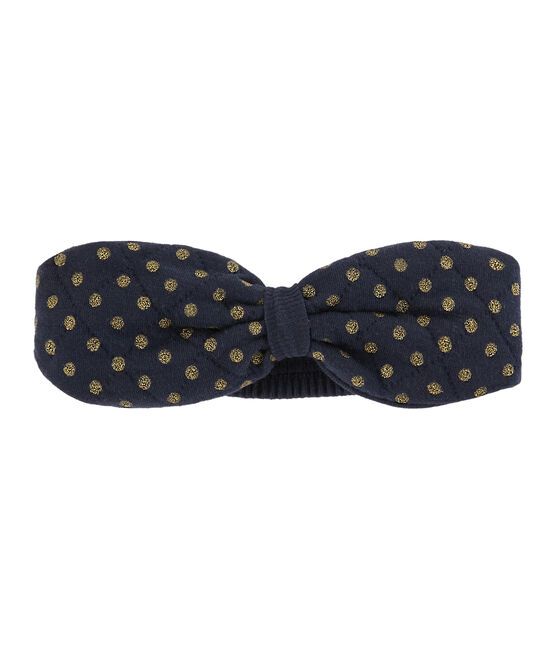 Bandeau bébé fille bleu SMOKING/jaune OR CN