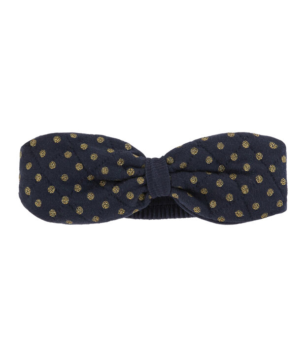 Bandeau b&eacute;b&eacute; fille bleu/jaune