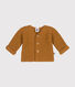 Gebreide uniseks babycardigan in ribbelsteek