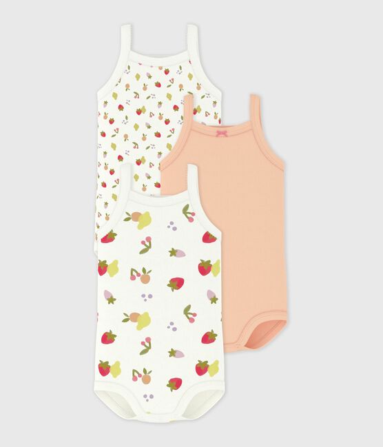 Set van katoenen body's met bandjes variante 1