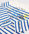 Marinière Serge Bloch enfant blanc MARSHMALLOW/bleu PERSE