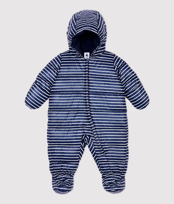 Pilootpakje met streepjes baby blauw SMOKING/wit MARSHMALLOW
