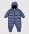 Pilootpakje met streepjes baby blauw SMOKING/wit MARSHMALLOW