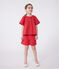 Blouse enfant en coton manches courtes à motif fleurie SPI