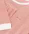 Katoenen pyjama met milleraiesprint voor kleine meisjes en jongens roze BRANDY/wit MARSHMALLOW