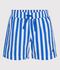 Gestreepte zwemshort voor kinderen blauw/wit