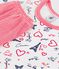 Katoenen kinderpyjama met Parijs-print wit MARSHMALLOW/wit MULTICO