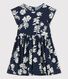 Robe manches courtes en popeline enfant fille