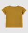 Tee-shirt manches courtes uni en jersey bébé jaune ISTRE