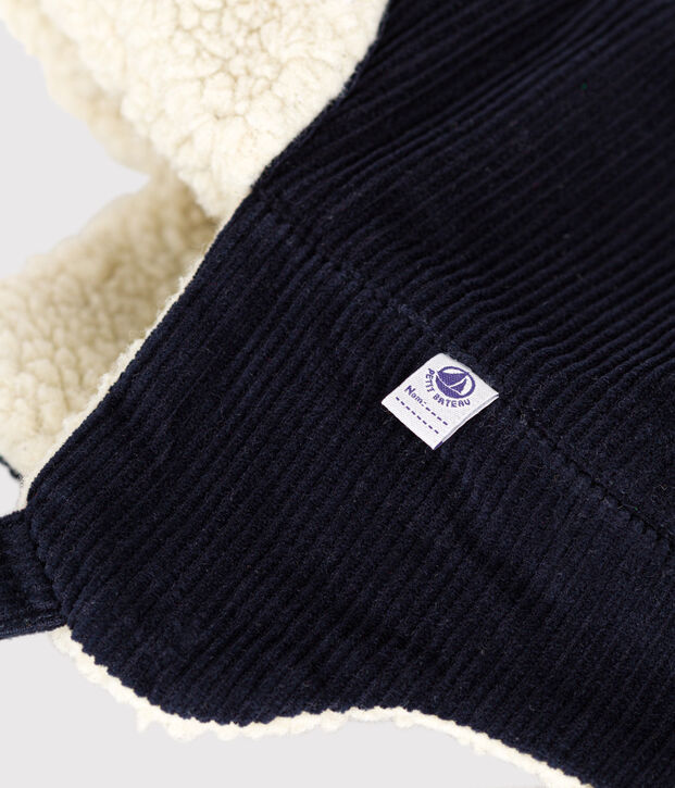Chapka van fluweel en sherpa voor baby's SMOKING