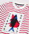 Tee-shirt manches courtes en jersey enfant garçon blanc MARSHMALLOW/rouge TERKUIT