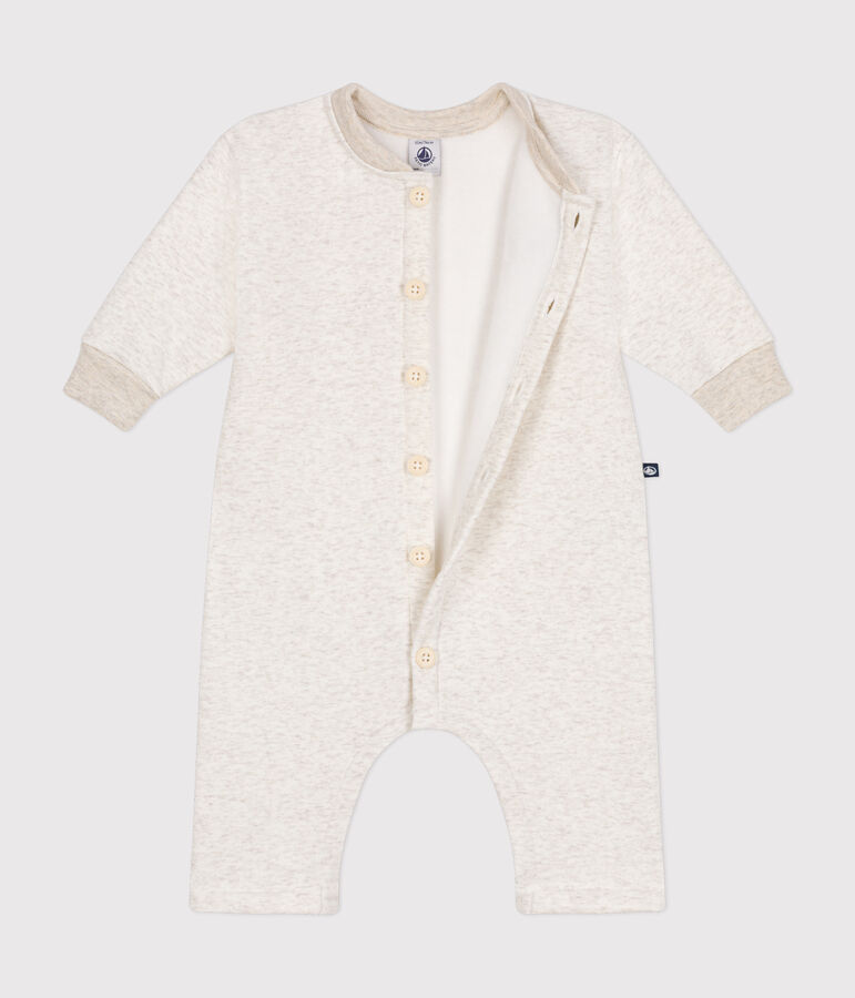 Lang babypakje van zachte en warme fleece beige