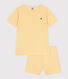 Pyjama short enfant en coton à rayures