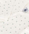 Pyjama bébé petit étoile en coton blanc MARSHMALLOW/ HERBIER