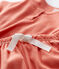 Pyjacourt uni papaye petite fille en coton lyocell rose PAPAYE