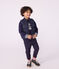 Doudoune enfant sans manche bicolore réversible bleu SMOKING/jaune JAUNE