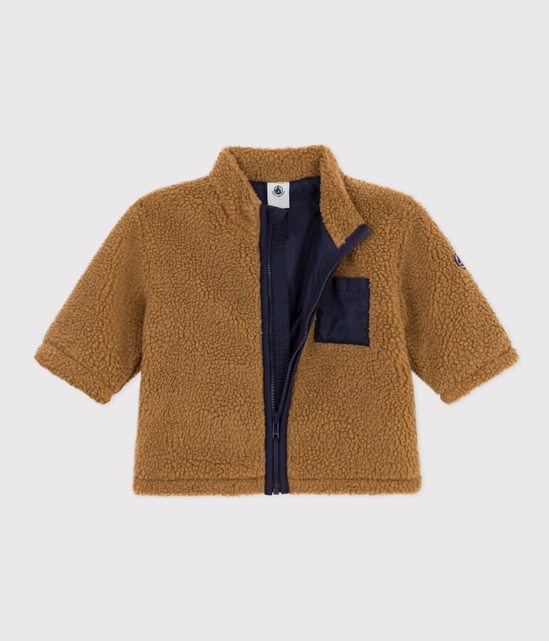 Veste en sherpa b&eacute;b&eacute; marron