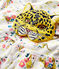 Katoenen meisjespyjama met glow in the dark panterprint wit MARSHMALLOW/wit MULTICO